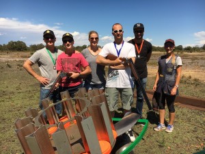 clay target shooting group session